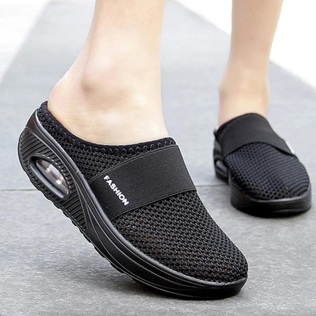 Chaussures à semelle compensée mixte, sandales orthopédiques pour diabétiques / Vintage antidérapantes décontractée